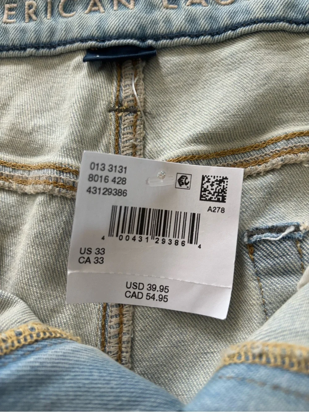 American Eagle Outfitters Light Blue Denim Jean Shorts